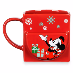 Disney Mickey Mouse Holiday Cookie Holder Mug