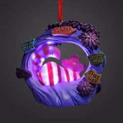 Disney Cheshire Cat Light-Up Living Magic Sketchbook Ornament  Alice