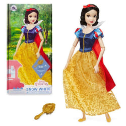 Disney Store Official Princess Classic Doll Snow White  11 Inches  Includes Brush with Molded Details  Fully Posable Toy in Classic Outfit Princess To