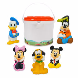 Disney Store Official Mickey and Friends Bath Set Kids Bath Accessories with Beloved Mickey and Friends Characters Colorful