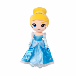 Disney Store Official Princess Plush Doll (Cinderella from Sleeping Beauty) Medium 14 Inches Princess Dolls with Embroidered ...