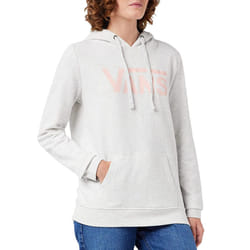 Vans Womens Drop V Large Logo Pullover Sweatshirt Jumper Hoody Hoodie - XS, White Heather