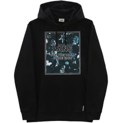 Vans Mens Night Garden Box Logo Hooded Pullover Sweatshirt Hoody Hoodie - S, Black