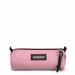 Eastpak Benchmark, Soft pencil case, Nylon, Pink, Monochromatic, Zipper, Any gender