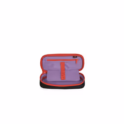 Oval Single Pencil case, 22 cm, Kontrast Violet Red (Black)