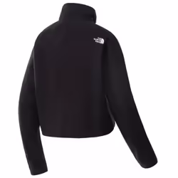The North Face Womens 100 Glacier Fleece Cropped Â¼ Zip Top in Black - M