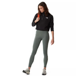 The North Face Womens 100 Glacier Fleece Cropped Â¼ Zip Top in Black - L