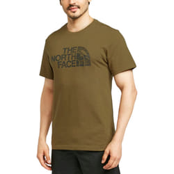 The North Face Mens T Shirts Woodcut Dome Tee - Olive, M