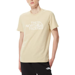 The North Face Mens T Shirts Woodcut Dome Tee - Beige, L