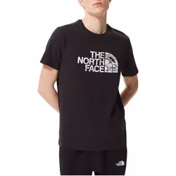 The North Face Mens T Shirts Woodcut Dome Tee - Black, S