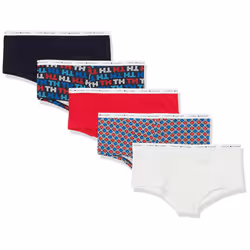 Tommy HilfigerWomensClassic Cotton Boyshort Panties-5 PackBlack/Logo/R