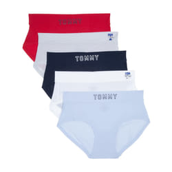 Tommy Hilfiger Women's Hipster  5-Pack  HTR/BW/SC/MC/TR  Large