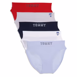 Tommy Hilfiger Women's Bikini Undewear 5-Pack  HTR/BW/SC/MC/TR