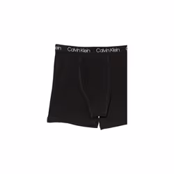 Calvin Klein Boys' Cotton Boxer Briefs Underwear 3-Pack  Black/Black/B