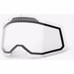 100% Racecraft II/Accuri II/Strata II Dual Replacement Lens, clear