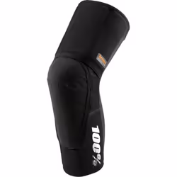 100% Teratec Plus Bicycle Knee Protectors, black, Size XL for Men