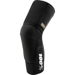 100% Teratec Plus Bicycle Knee Protectors, black, Size XL for Men