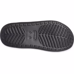 ) Crocs Classic Cozzzy Thermoplastic Women's Black Sandals - Black, 6 (Adults'