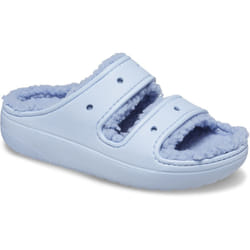 ) Crocs Classic Cozzzy Thermoplastic Women's Blue Calcite Sandals - Blue, 8 (Adults'