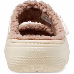 ) Crocs Classic Cozzzy Thermoplastic Women's Bone Sandals - Cream, 7 (Adults'
