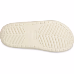 ) Crocs Classic Cozzzy Thermoplastic Women's Bone Sandals - Cream, 7 (Adults'