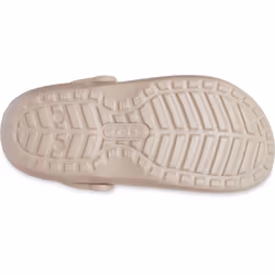 ) Crocs 203591 CLASSIC LINED UNI Thermoplastic Mushroom/Bone Clogs - Brown, 10 (Adults'