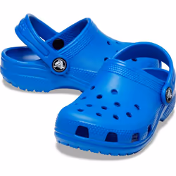 ) Crocs Toddler Classic Thermoplastic Blue Bolt Loafers - Blue, 8 (Adults'