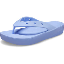 Crocs Women's Classic Flip Flops | Platform Shoes  Moon Jelly  5