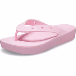 Crocs Women's Classic Flip Flops | Platform Shoes  Flamingo  5