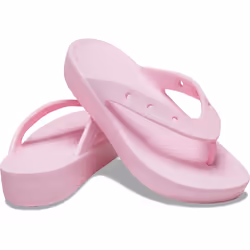 Crocs Women's Classic Flip Flops | Platform Shoes  Flamingo  5