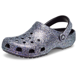 crocs Unisex-Adult classic Sparkly clog  Metallic and glitter Shoes  B