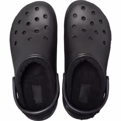 ) Crocs Classic Platform Lined Thermoplastic Women's Black Clogs - Black, 8 (Adults'