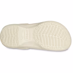 ) Crocs Classic Platform Lined Thermoplastic Women's Bone Clogs - White, 4 (Adults'