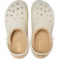 ) Crocs Classic Platform Lined Thermoplastic Women's Bone Clogs - White, 4 (Adults' - Additional view 4