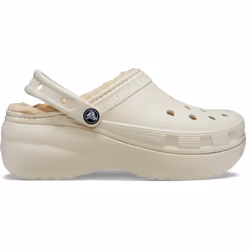 ) Crocs Classic Platform Lined Thermoplastic Women's Bone Clogs - White, 4 (Adults' - Additional view 5