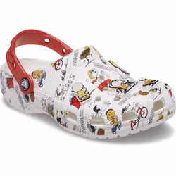 Crocs Unisex Classic Peanuts Snoopy Clogs White/Multi Numeric_9 US Men