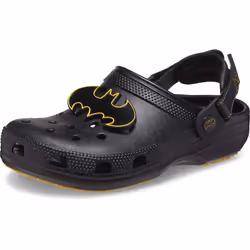 Crocs Unisex Classic Adjustable Batman Clogs | Slip Resistant Work Shoes  Black  Numeric_6 US Men