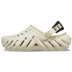 Crocs Unisex Echo Clogs  Bone/Black  13 US Men