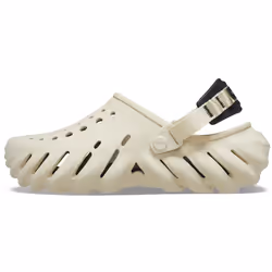 Crocs Unisex Echo Clogs Bone/Black 4 US Men