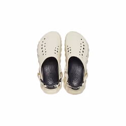Crocs Unisex Echo Clogs  Bone/Black  4 US Men