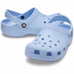 ) Crocs Toddler Classic Clog Thermoplastic Blue Calcite Loafers - Blue, 10 (Adults'