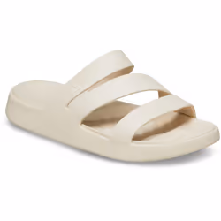 ) Crocs Getaway Strappy Thermoplastic Women's Stucco Sandals - White, 7 (Adults'