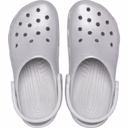 ) Crocs Classic Glitter Thermoplastic Atmosphere Clogs - Silver, 3 (Adults' - Additional view 5