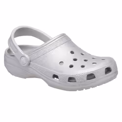 ) Crocs Classic Glitter Thermoplastic Atmosphere Clogs - Silver, 3 (Adults' - Additional view 7