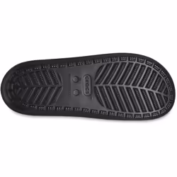) Crocs Classic Slide Thermoplastic Black Slides - Black, 4 (Adults' - Additional view 4