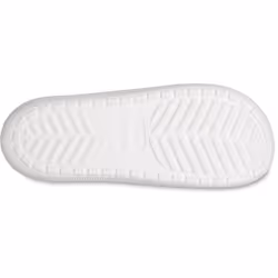 ) Crocs Classic Slide Thermoplastic White Slides - White, 8 (Adults'
