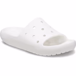 ) Crocs Classic Slide Thermoplastic White Slides - White, 7 (Adults'