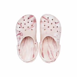 Crocs Kids Classic Marbled Tie Dye Clog  Quartz/Multi  4 US Unisex Toddler