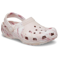 ) Crocs Classic Marbled Thermoplastic Quartz Clogs - Pink, 3 (Adults'