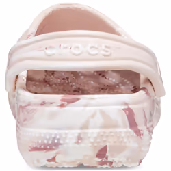 ) Crocs Classic Marbled Thermoplastic Quartz Clogs - Pink, 4 (Adults'